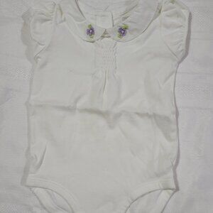 Gymboree Pretty Pansies 2010 Used 6-12 month Bodysuit. Mixed Bin Z33